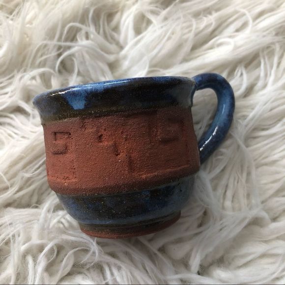 Vintage Studio Southwest Signed Pottery 8oz Mug - Picture 2 of 5